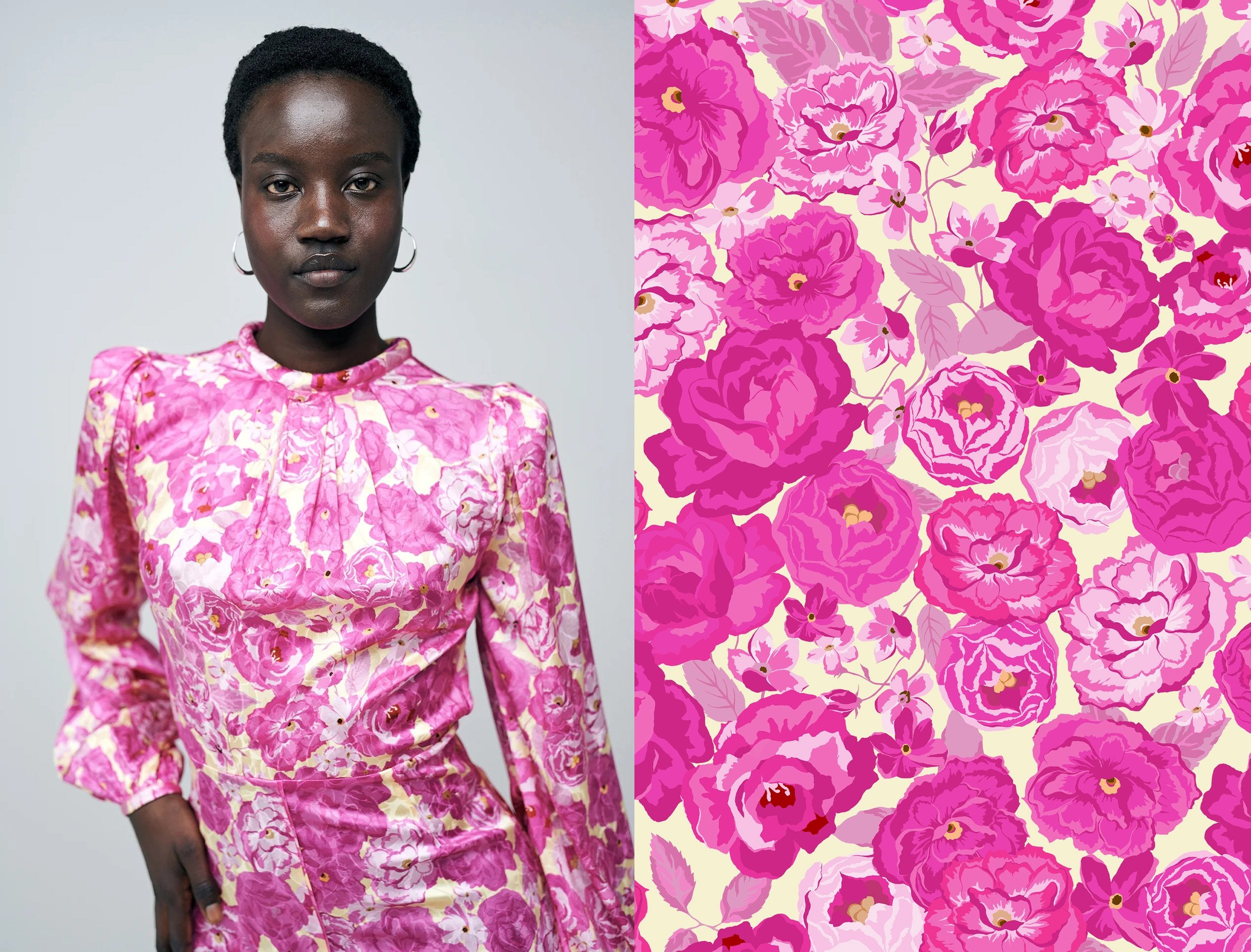 print design, floral, luxury fashion, print studio, fashion, textile design